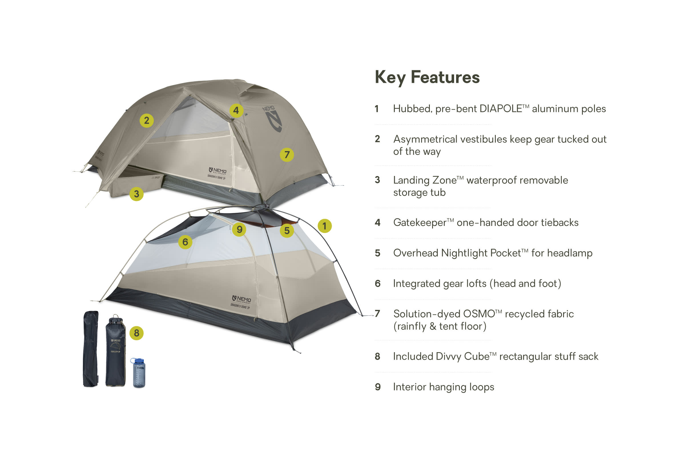 Dragonfly OSMO™ Ultralight Backpacking Tent