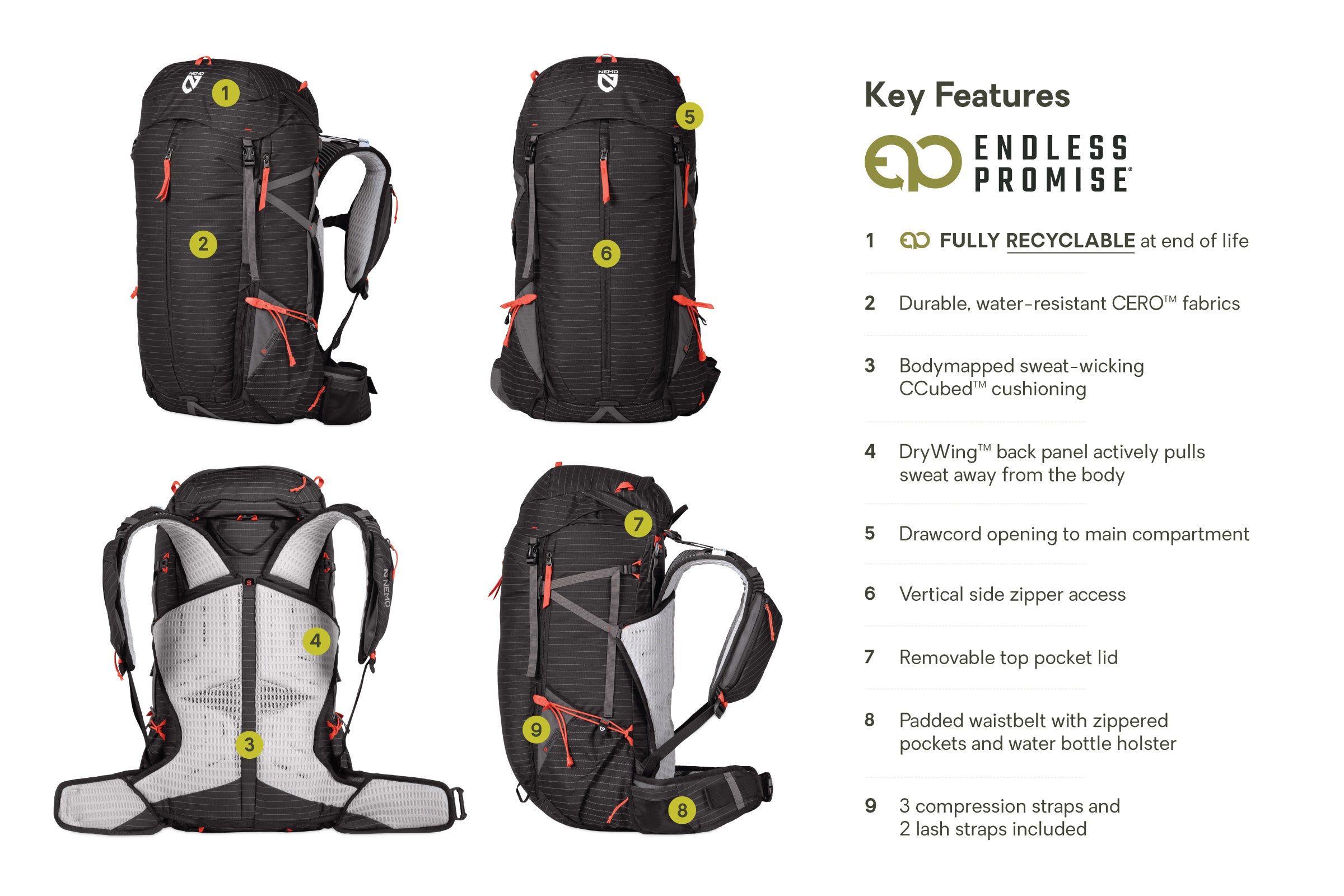 Persist™ Men's 45L Endless Promise® All-Adventure Backpack