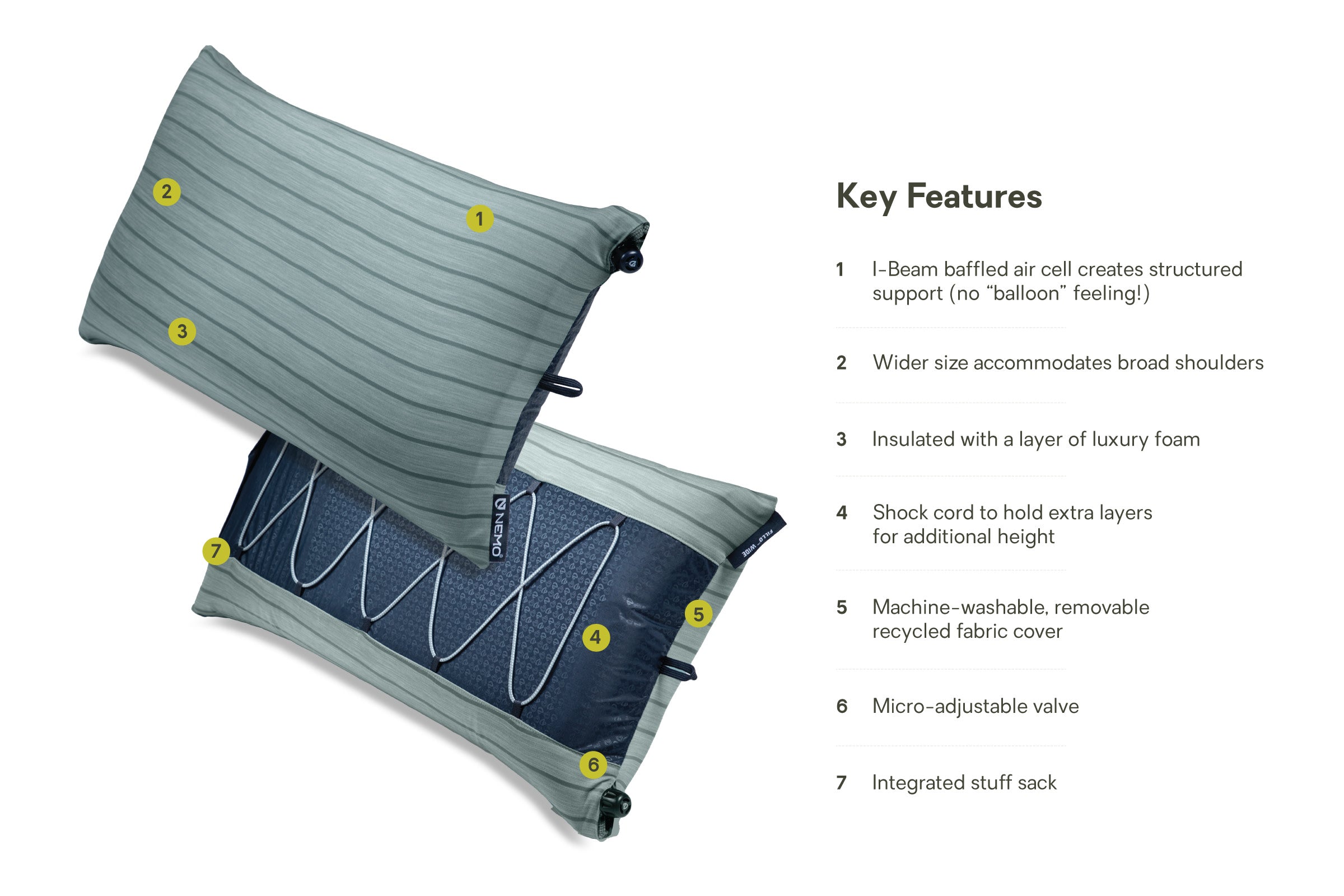 Fillo™ Wide Camping Pillow
