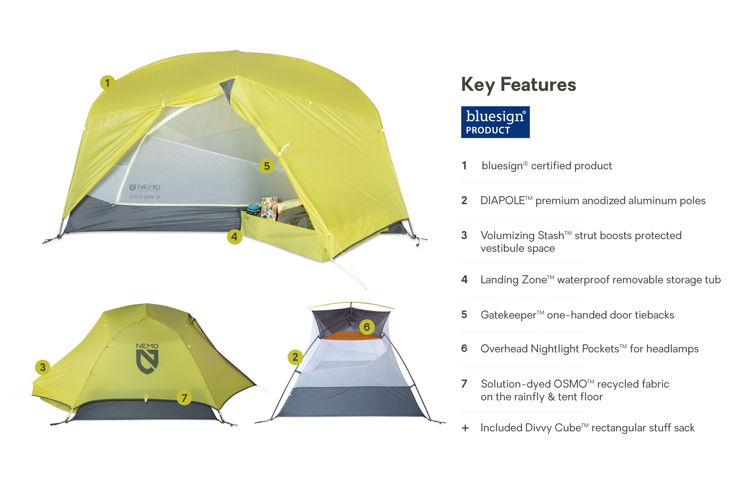 nemo dagger gear loft Dagger OSMO™ Lightweight Backpacking Tent