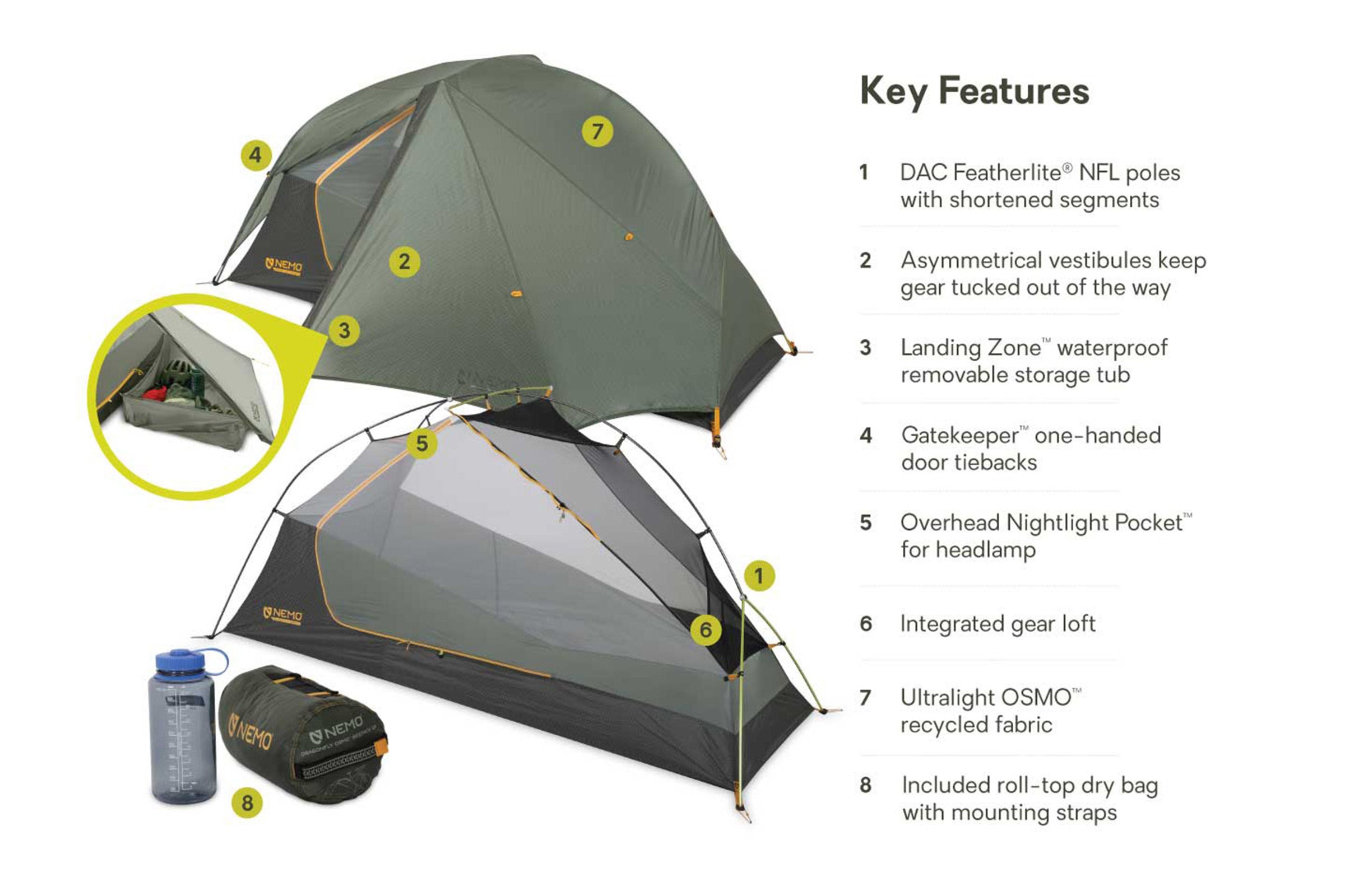 Dragonfly™ Bikepack OSMO™ Backpacking Tent