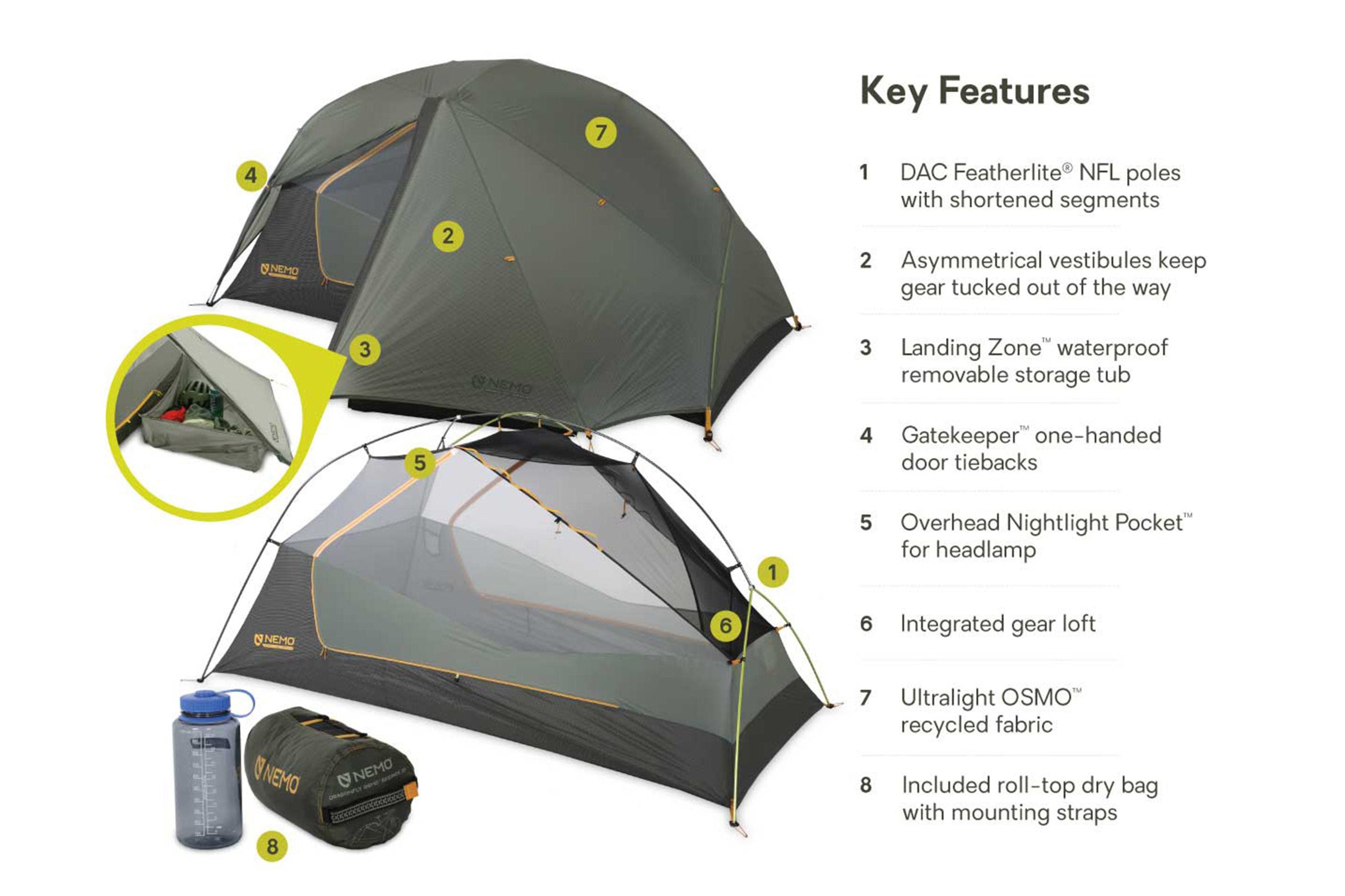 Dragonfly™ Bikepack OSMO™ Backpacking Tent