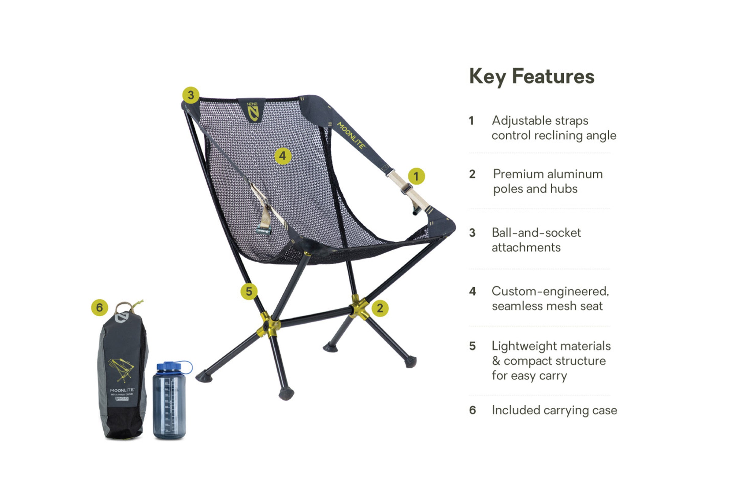 Moonlite™ Reclining Camp Chair | NEMO Equipment