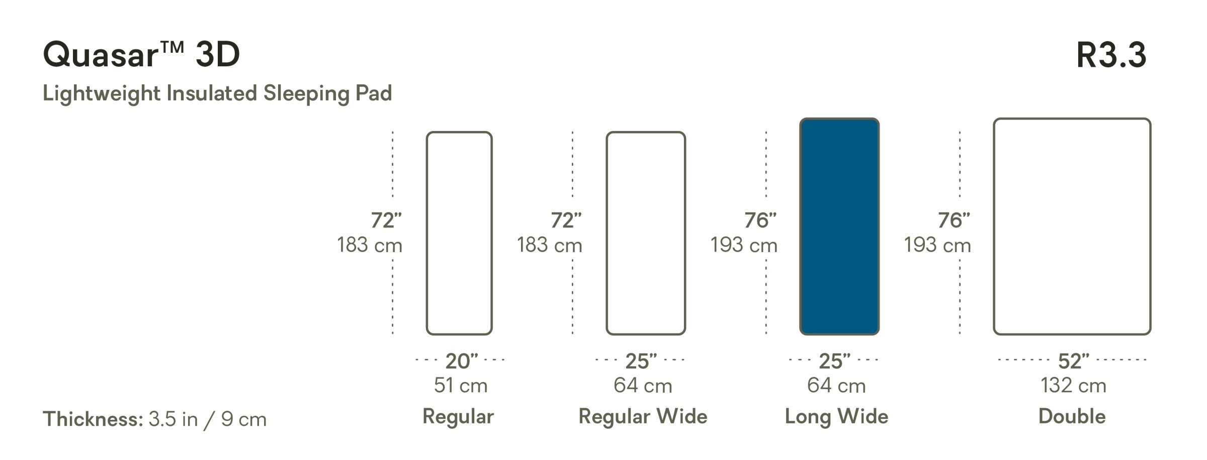 Quasar™ 3D Insulated Lightweight Sleeping Pad | NEMO Equipment