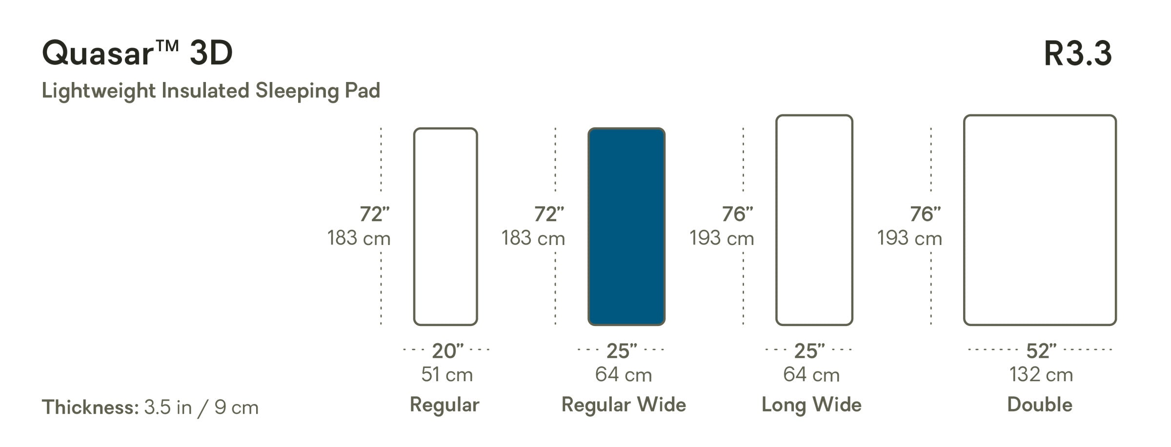 Quasar™ 3D Insulated Lightweight Sleeping Pad | NEMO Equipment