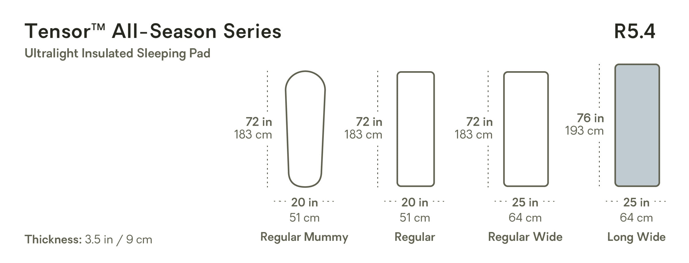 Tensor™ All-Season Ultralight Insulated Sleeping Pad | NEMO