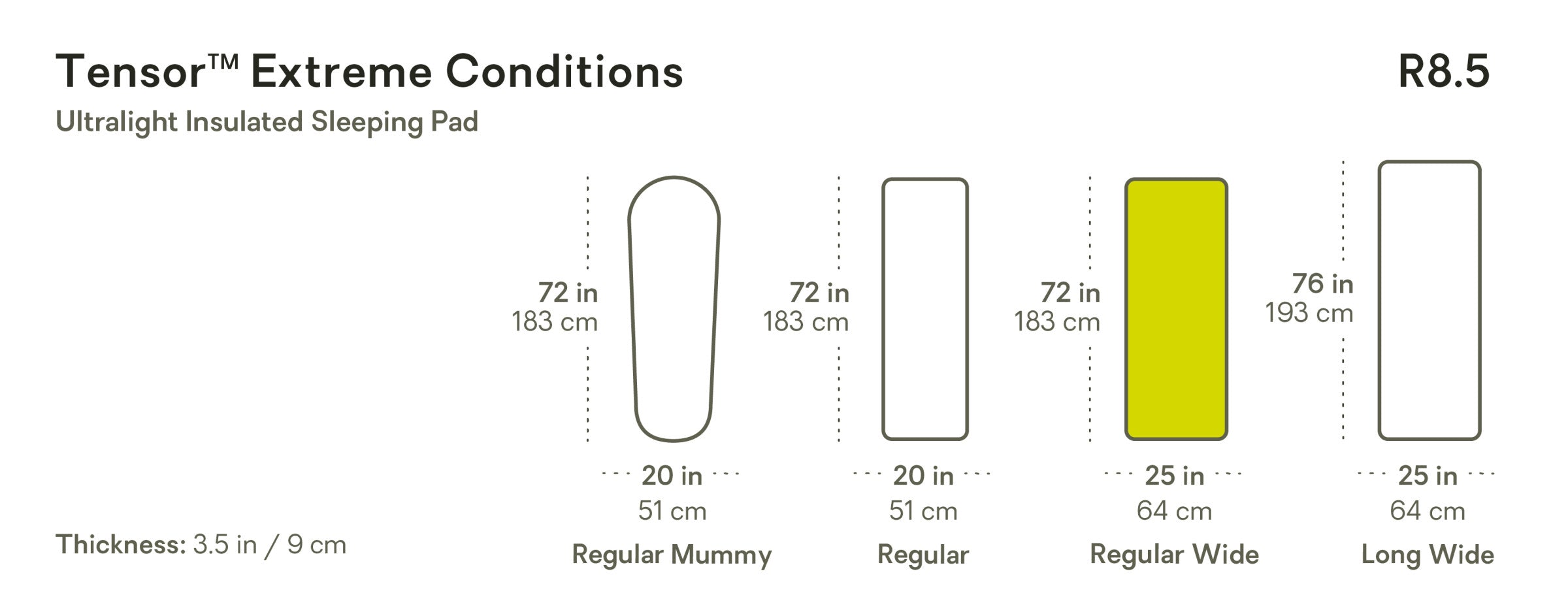 【未使用】NEMO Tensor Extreme Conditions 2025 Tensor™ Extreme Conditions Insulated Sleeping Pad | NEMO