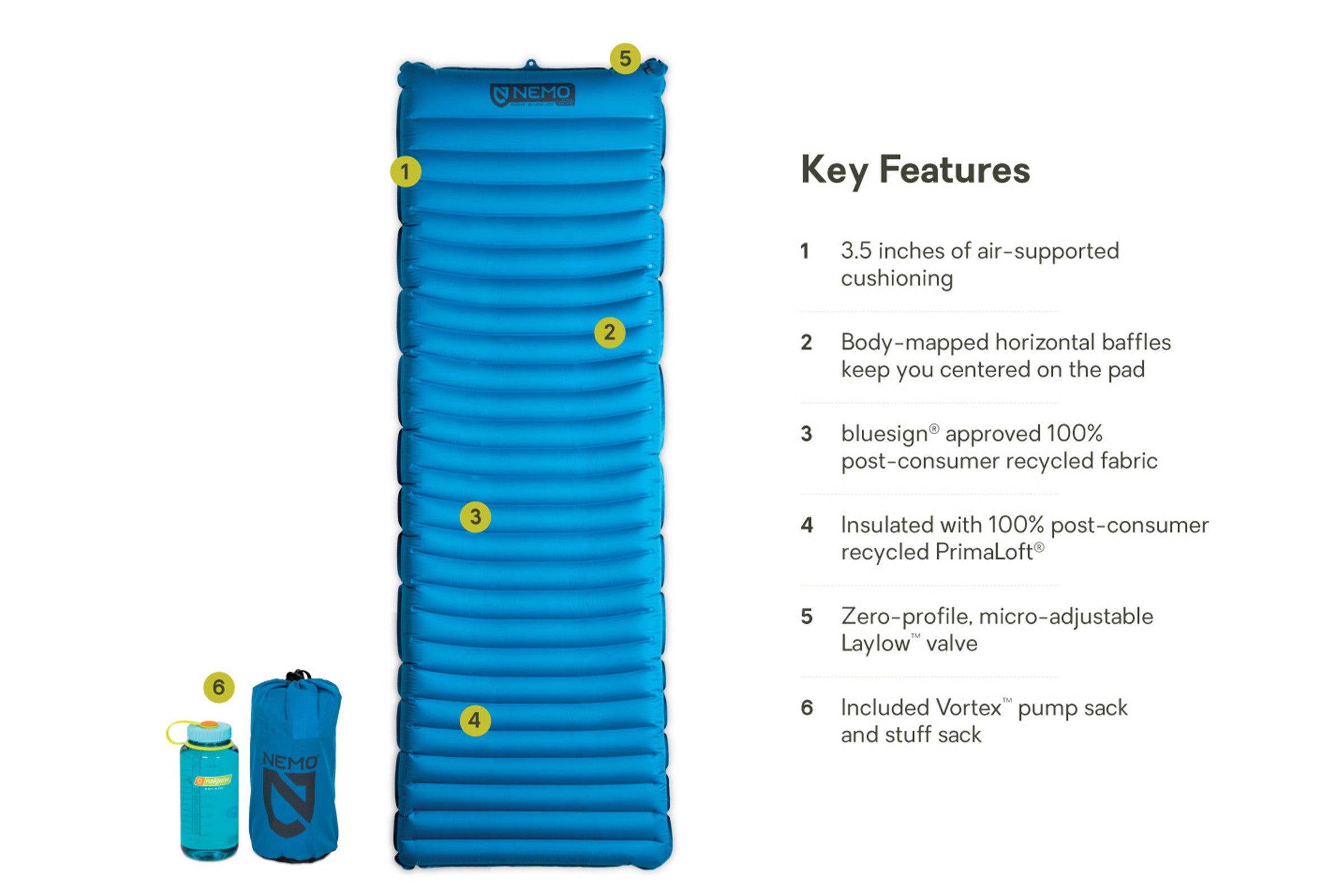 Quasar™ 3D Insulated Lightweight Sleeping Pad | NEMO Equipment