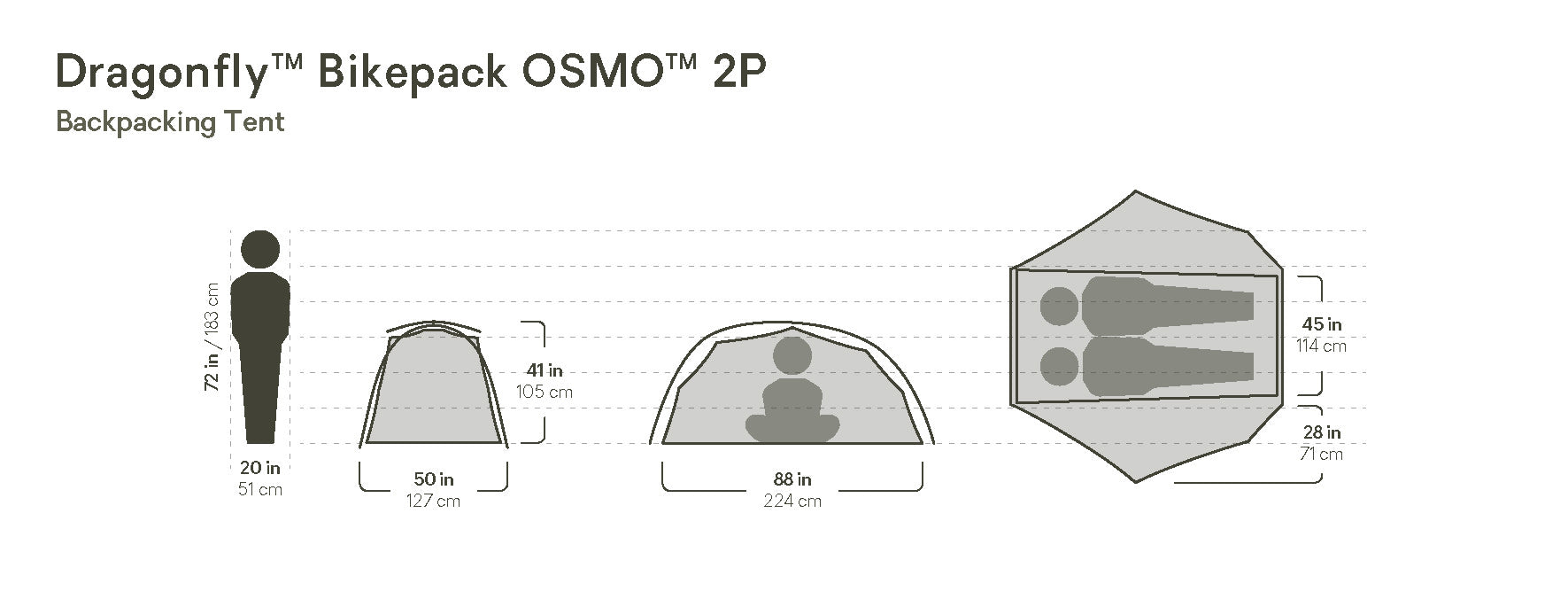 Dragonfly™ Bikepack OSMO™ Backpacking Tent