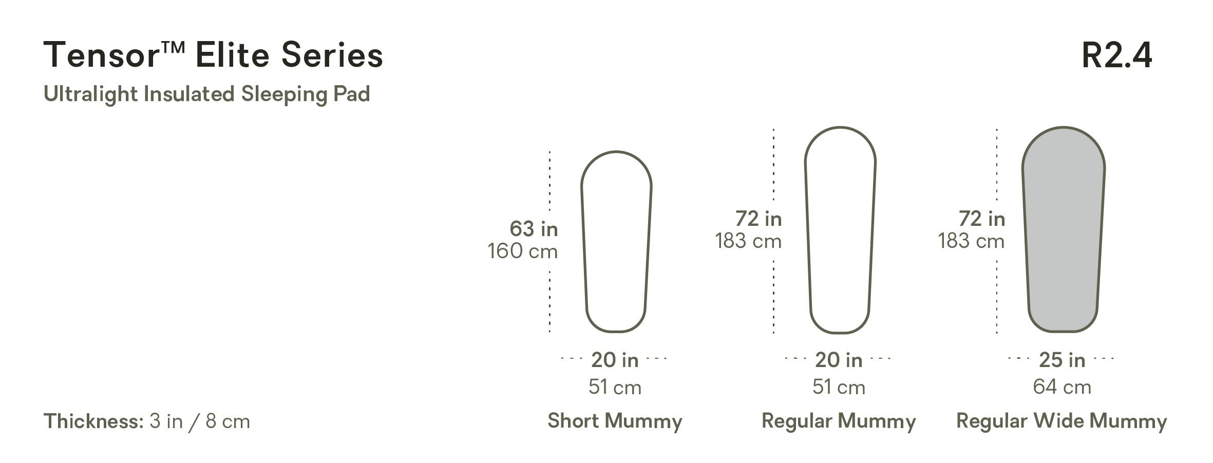 ニーモ Tensor Elite レギュラーサイズ Tensor™ Elite Ultralight Insulated Sleeping Pad
