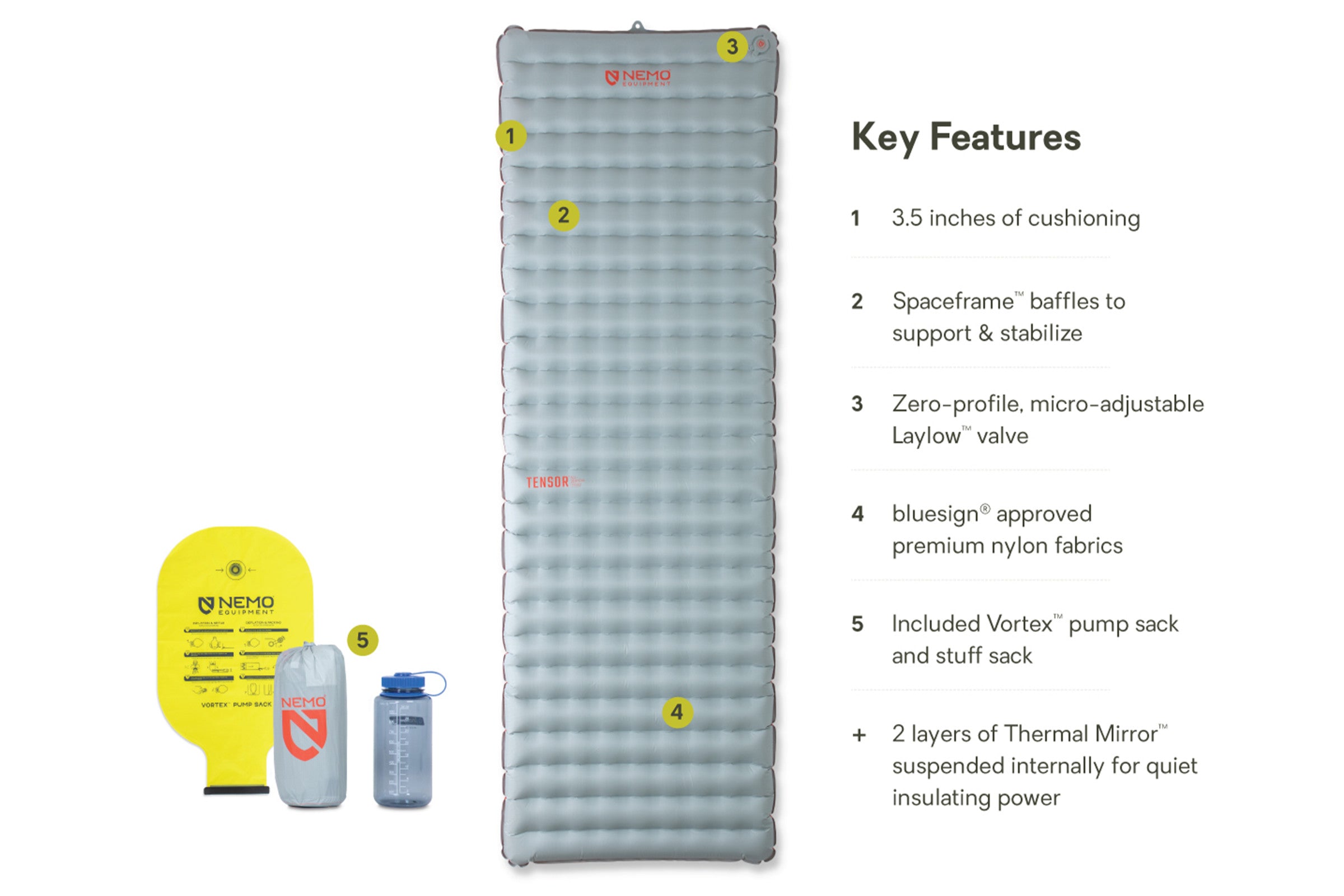 Tensor™ All-Season Ultralight Insulated Sleeping Pad | NEMO