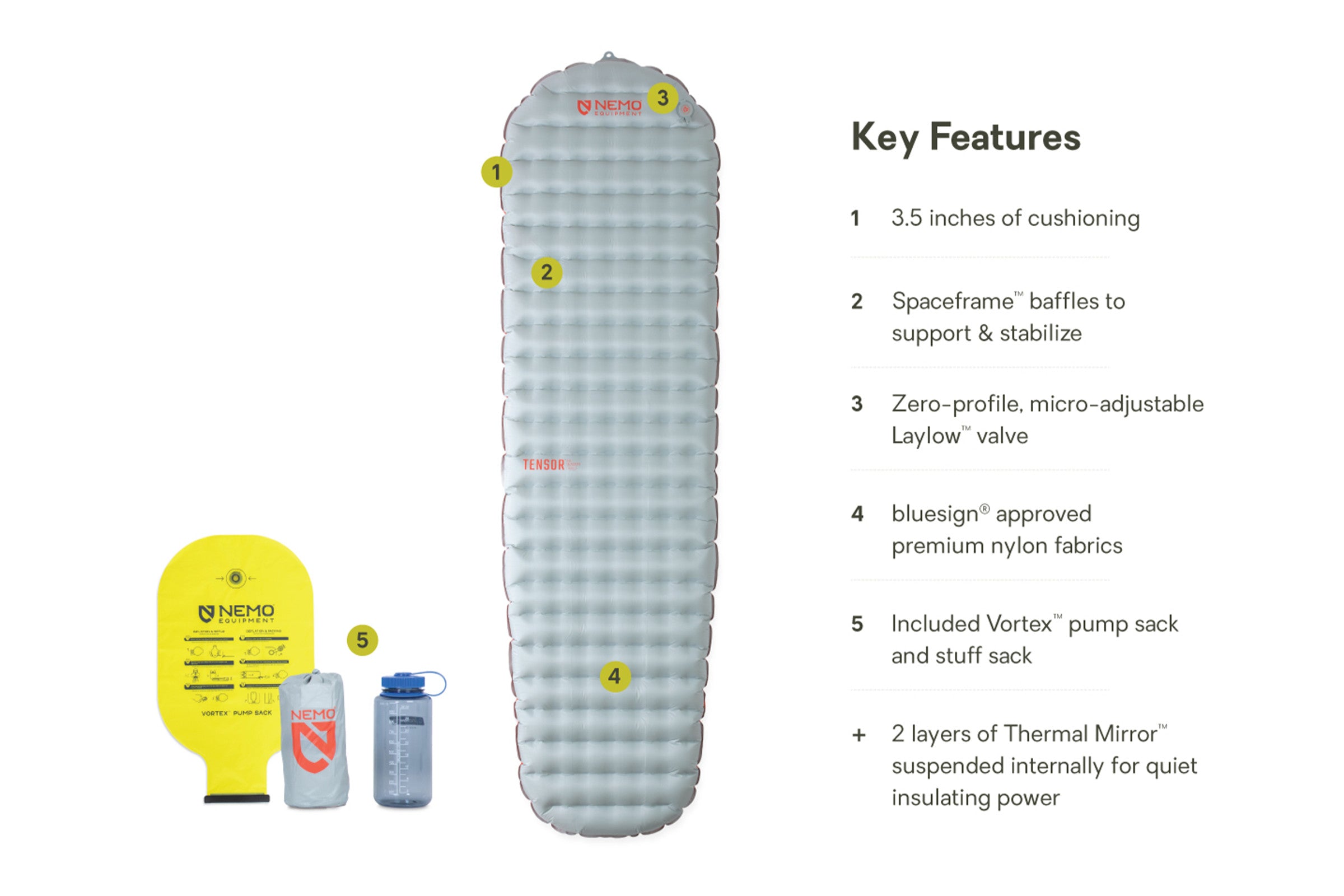 Tensor™ All-Season Ultralight Insulated Sleeping Pad | NEMO