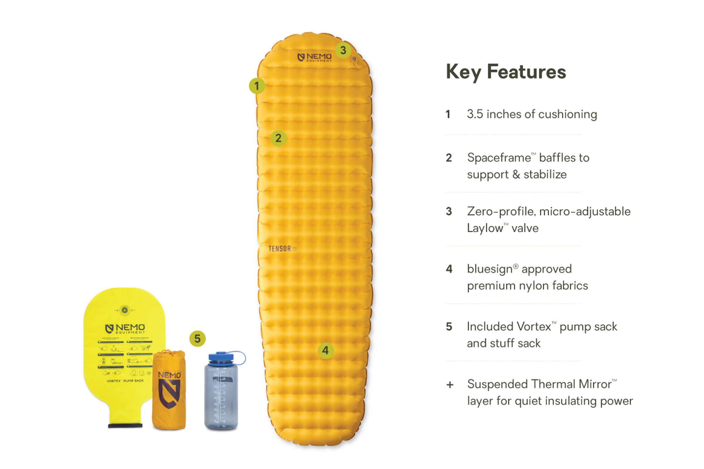 Tensor™ Trail Ultralight Insulated Sleeping Pad | NEMO Equipment
