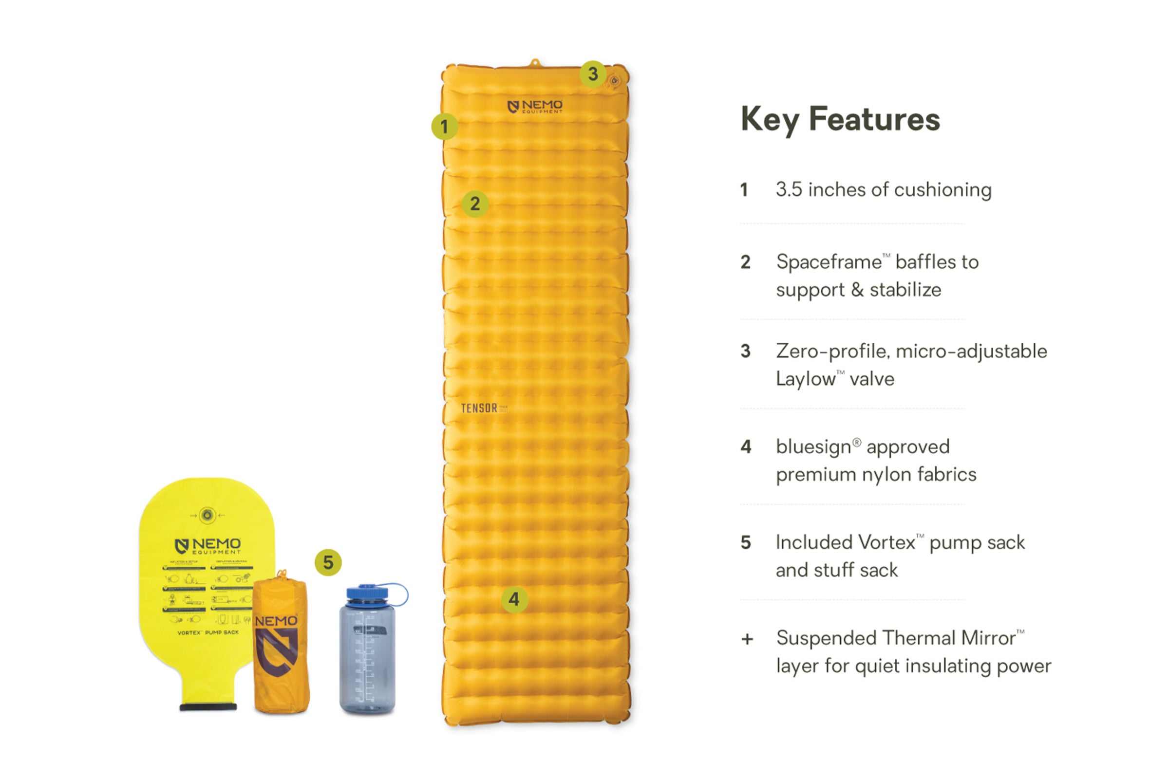 アウトドア寝具 NEMO Tensor Trail Regular mummy Tensor™ Trail Ultralight Insulated Sleeping Pad | NEMO Equipment
